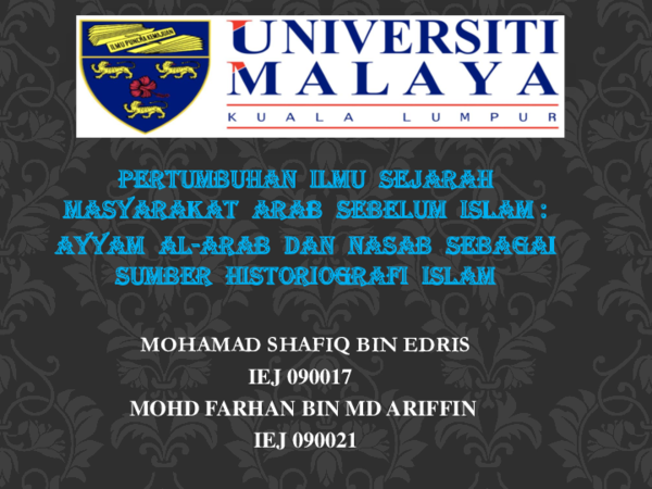 Download Gratis Gambar Ppt Ayyam Al Arab Nasab MoHD Farhan Md Ariffin PHD Terupdate oleh Cikimm