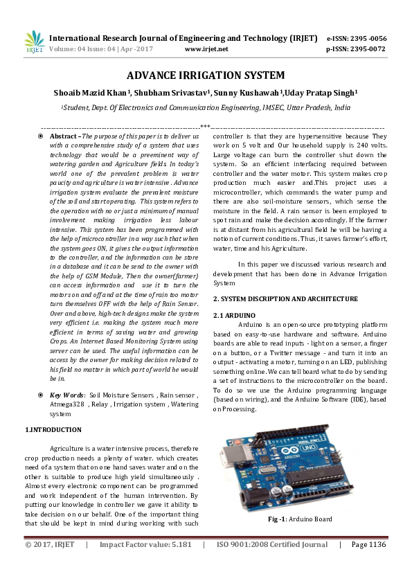 Crop irrigation image