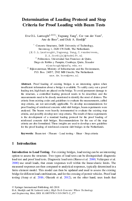 (PDF) Determination of Loading Protocol and Stop Criteria for Proof ...