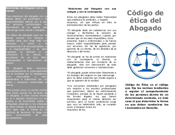 (PPT) Código de ética del Abogado