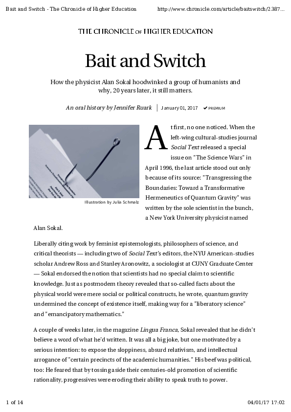 (PDF) Illustration by A Bait and Switch Neil Mclaughlin Academia.edu