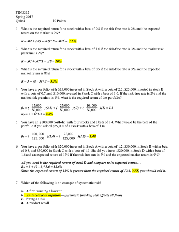 (DOC) Quiz+4%2C+Solutions- | Daniel Hare - Academia.edu
