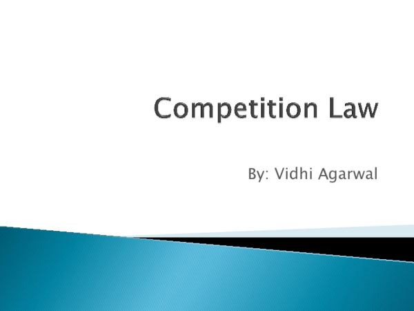 (PPT) Competition Law