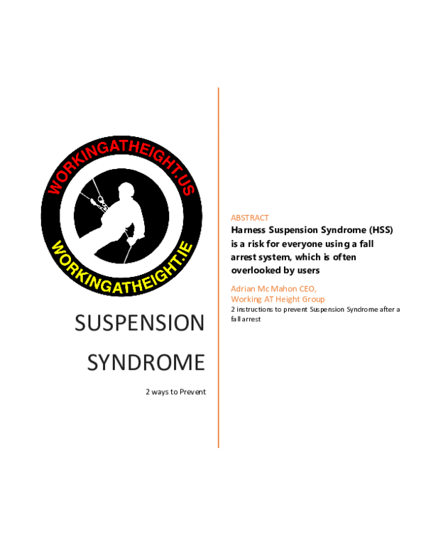 (PDF) SUSPENSION SYNDROME 2 ways to Prevent Adrian T Mc Mahon Academia.edu