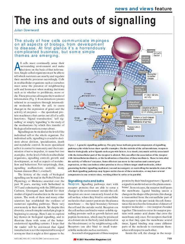 (PDF) The ins and outs of signalling