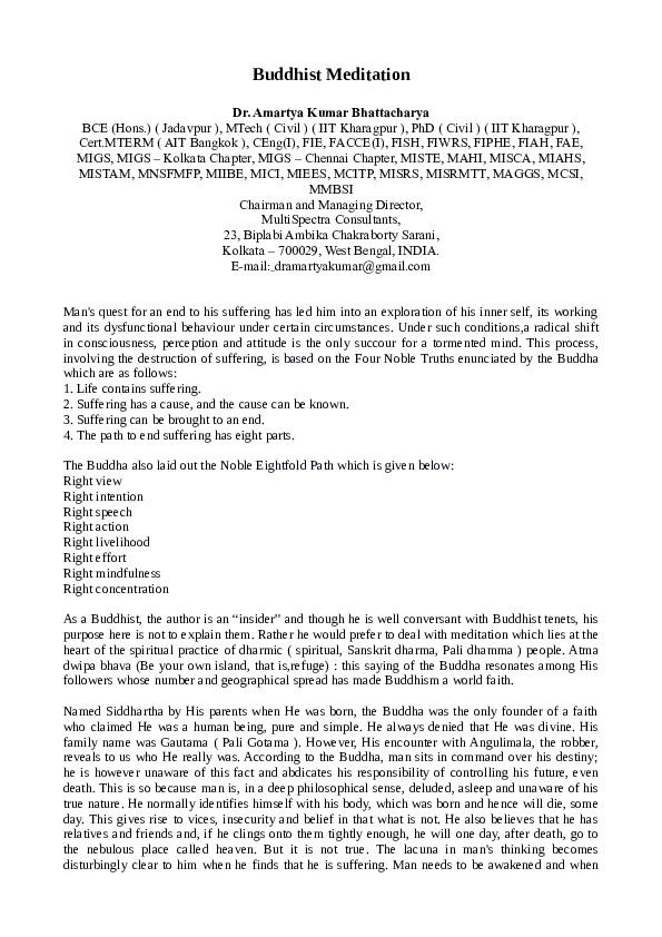 Spiritual meditation picture