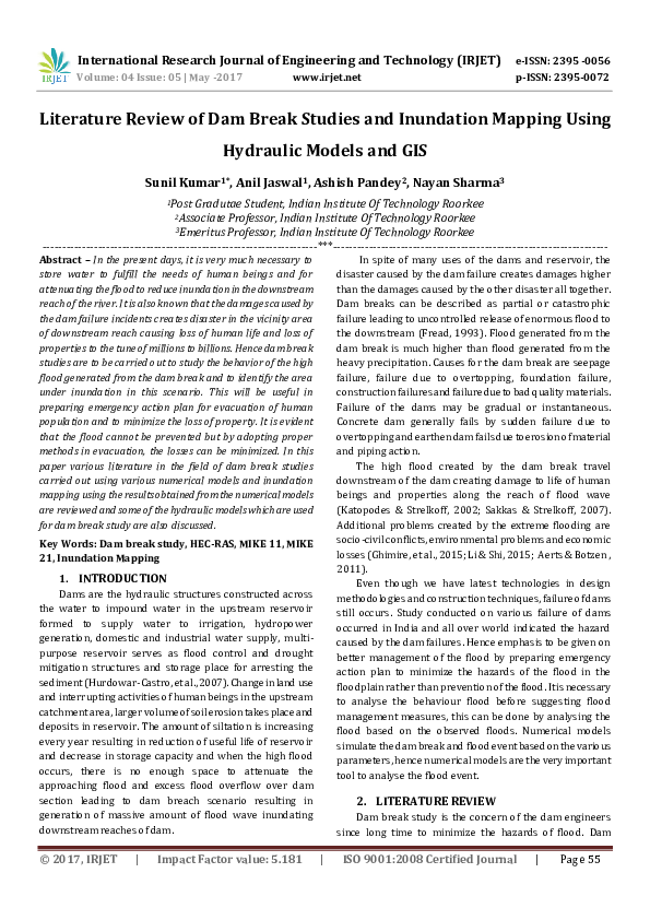 Dams literature review picture