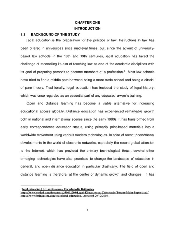 (DOC) CHAPTER ONE SUMMARY AND RECOMMENDATION.docx