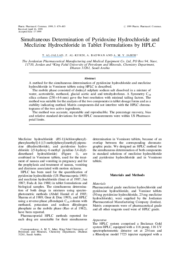 Meclizine Pyridoxine 40 Mg