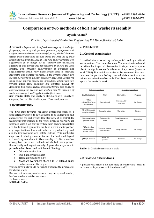 Washer research paper picture