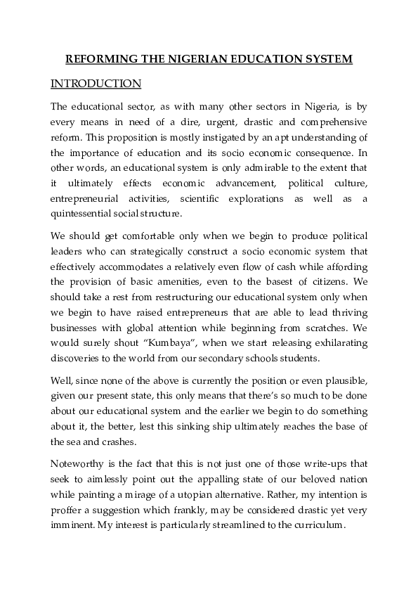 HISTORY OF NIGERIAN EDUCATION SYSTEM visual data 6