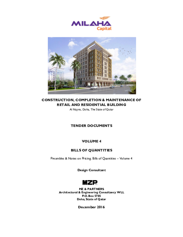 PDF) CONSTRUCTION, COMPLETION &amp; MAINTENANCE OF RETAIL AND 