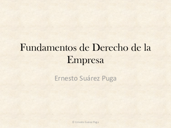 Derecho De La Empresa 1 Pdf