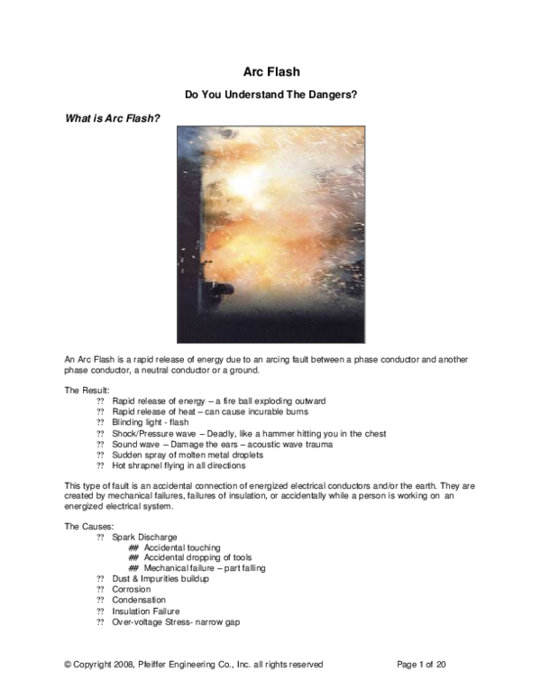 Breaker arc flash image