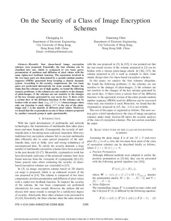 (PDF) 08 On the security of a class of image encryption schemes.pdf