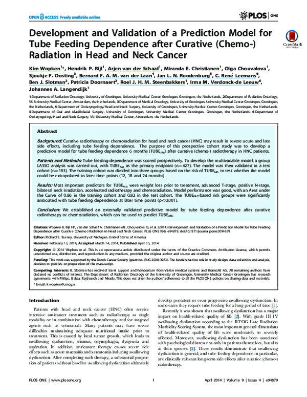 (PDF) Development and validation of a prediction model for strokes ...