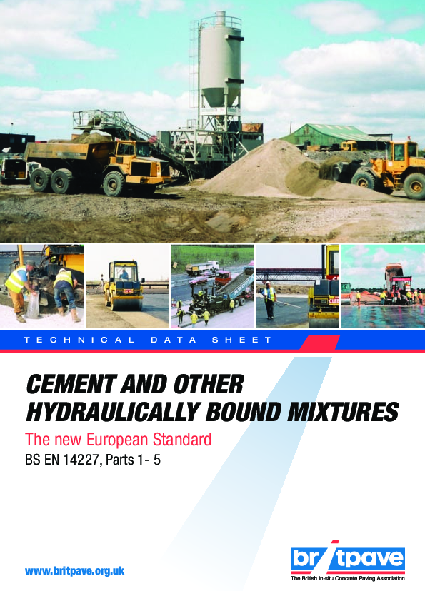 (PDF) CEMENT AND OTHER HYDRAULICALLY BOUND MIXTURES