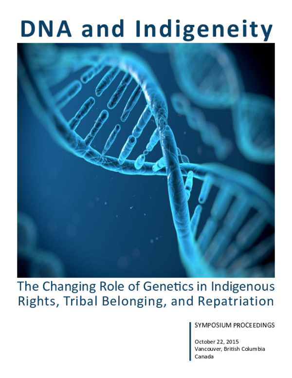 (PDF) Towards a Better Understanding of Indigeneity and DNA (2016)