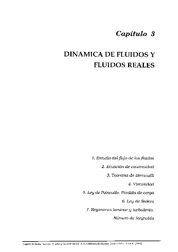 Dinamica de fluidos y fluidos reales