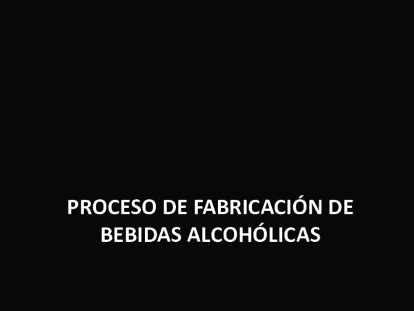 (PDF) PROCESO DE FABRICACIÓN DE BEBIDAS ALCOHÓLICAS