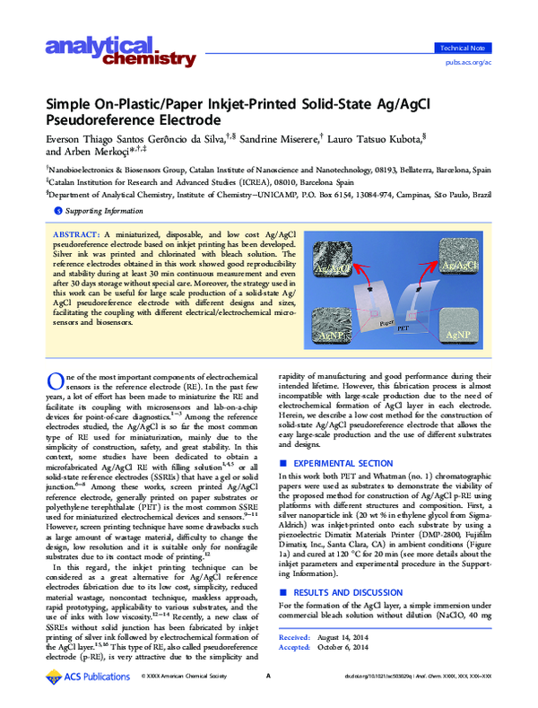 (PDF) Simple on-plastic/paper inkjet-printed solid-state Ag/AgCl ...