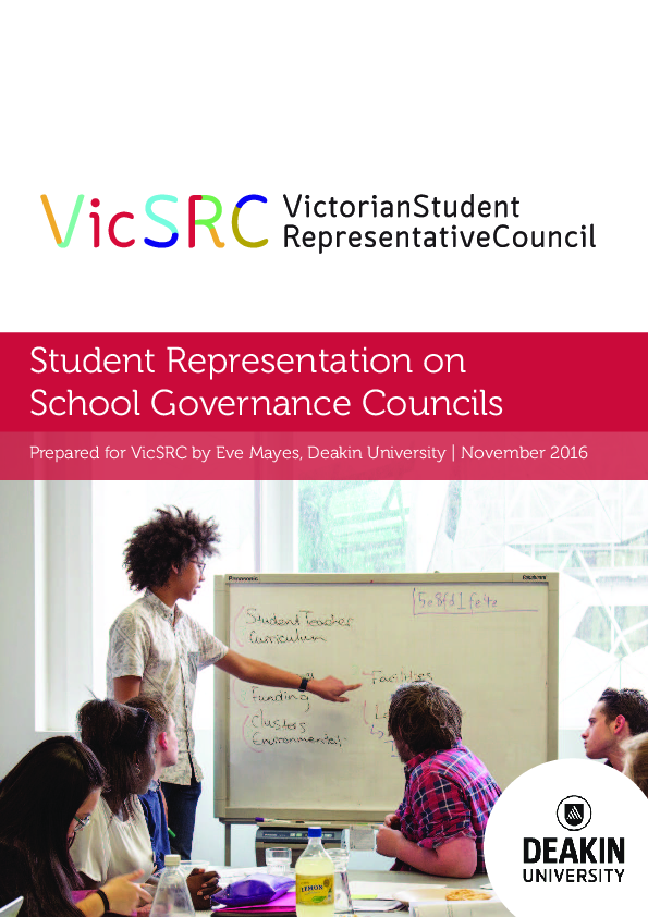(PDF) Student representation on School Governance Councils