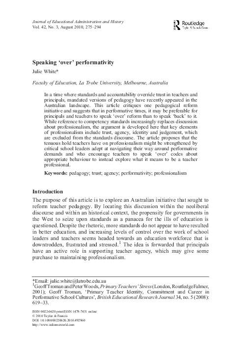 (PDF) Speaking 'over' performativity
