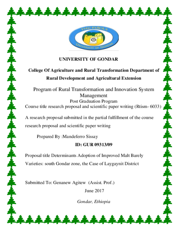  DOC Program Of Rural Transformation And Innovation System Management Post Graduation Program 