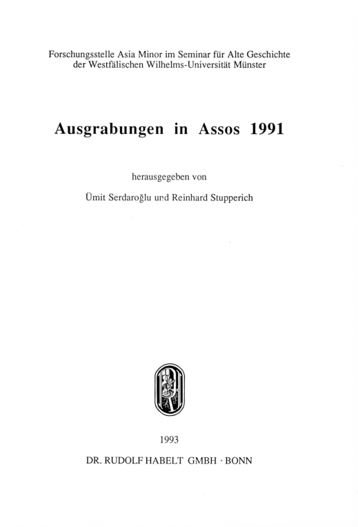 (PDF) Westabhangkeramik, in Ü. Serdaroğlu R. Stupperich (Hrsg