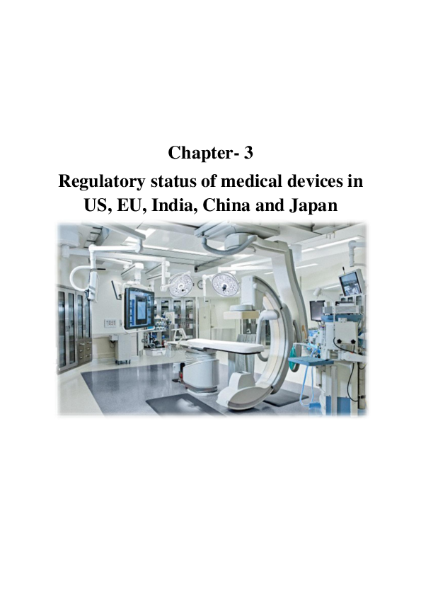 (PDF) Chapter-3 Regulatory status of medical devices in