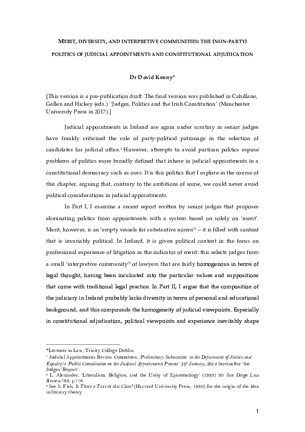 Non originalist adjudication essay image