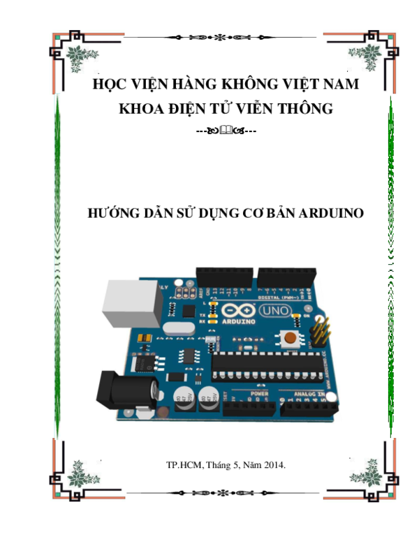 First page of “HƯỚNG DẪN SỬ DỤNG CƠ BẢN ARDUINO”