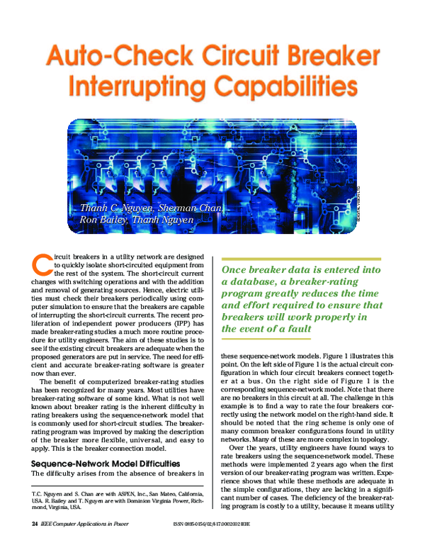 (PDF) Auto-check circuit breaker interrupting capabilities