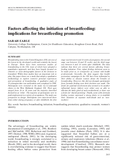 Breastfeeding reflection essay image