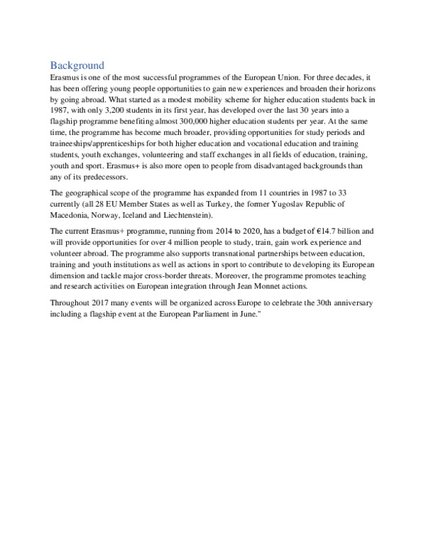 Erasmus program picture