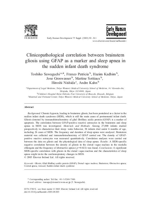 (PDF) Clinicopathological correlation between brainstem gliosis using