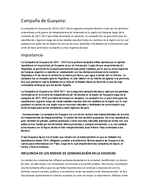 (DOC) Campaña de Guayana