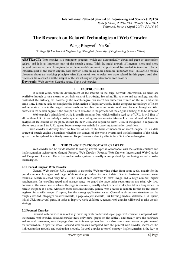 Web crawling techniques image