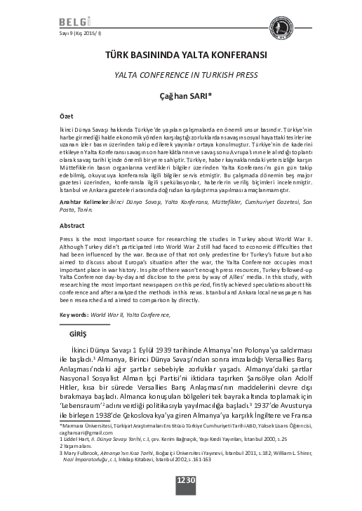 conférence de yalta