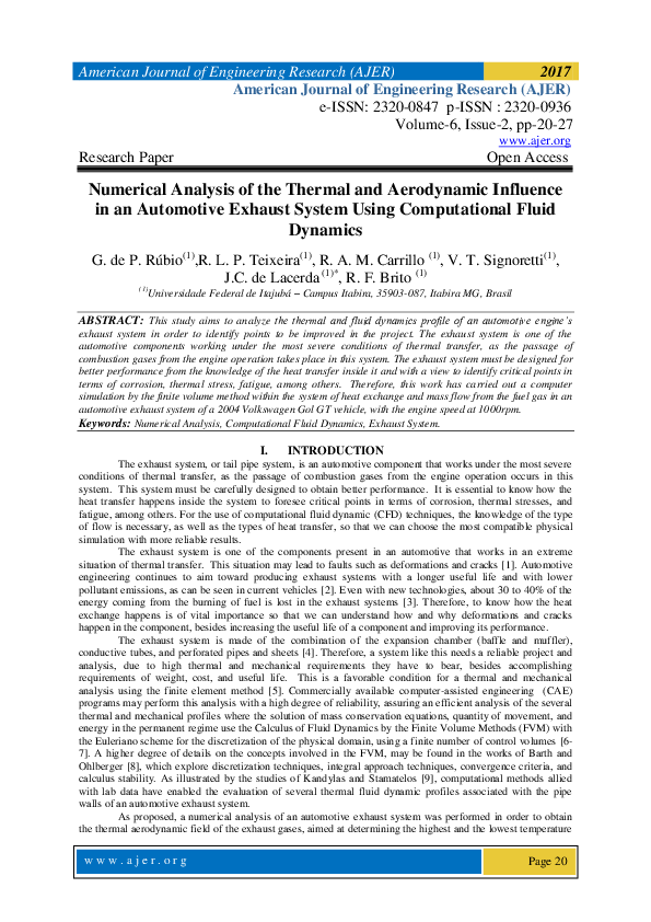 (PDF) Numerical Analysis of the Thermal and Aerodynamic Influence in an ...