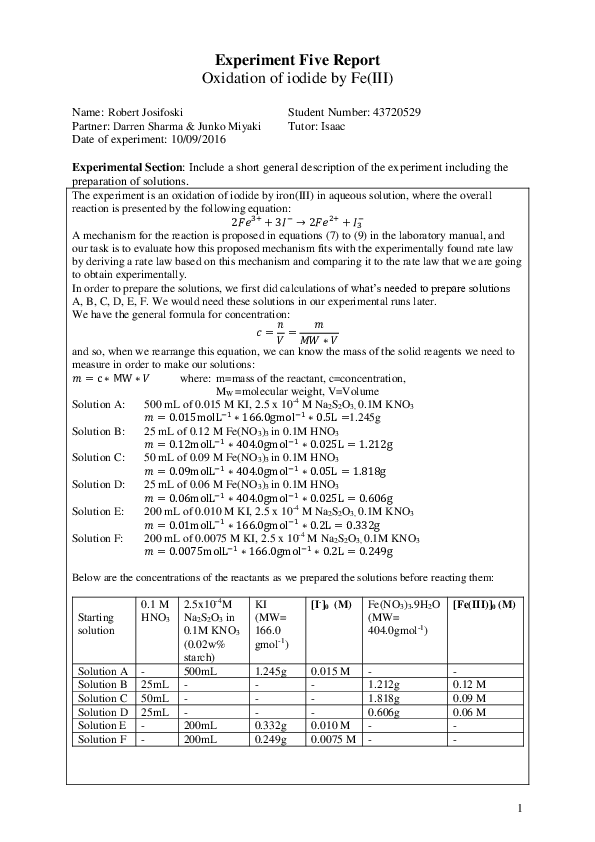 Oxidation formula picture