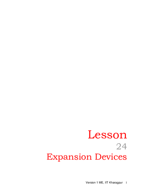 (PDF) Lesson 24 Expansion Devices