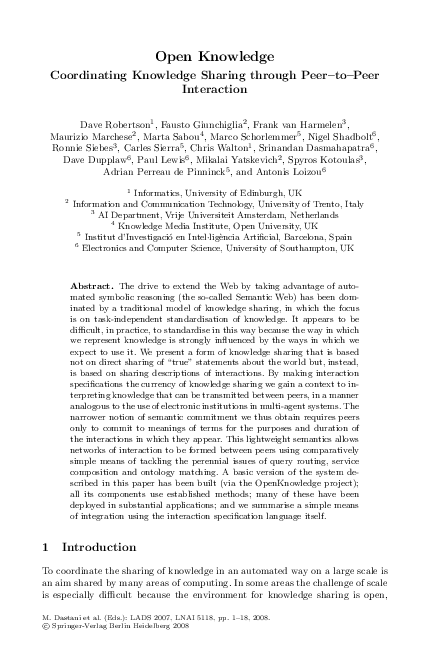 (PDF) Open Knowledge