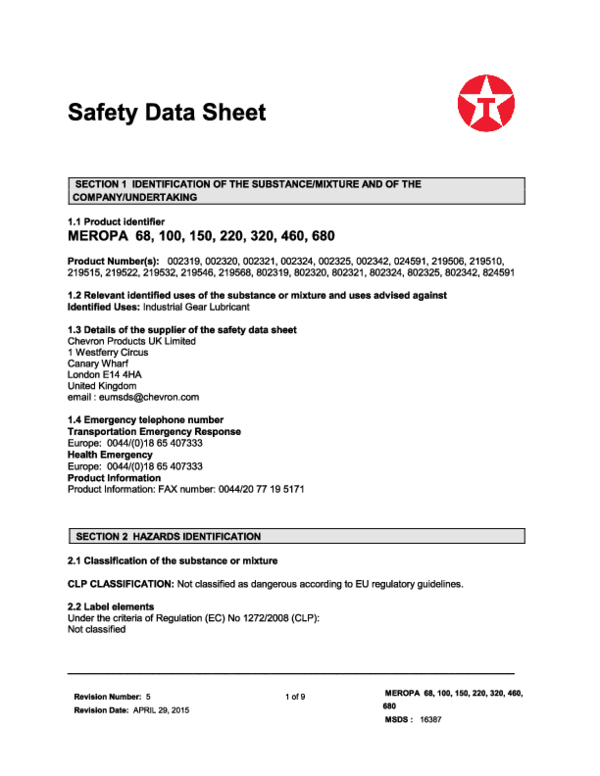 Meropa 68 Msds Discount Buy gbupresnenskij.ru