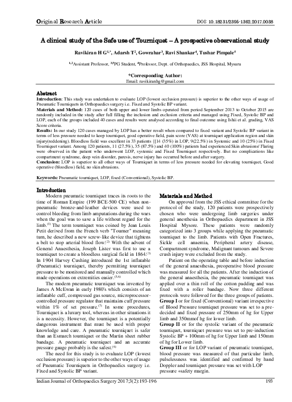 Pneumatic Tourniquet Pressure Guidelines Deals Store tratenor.es