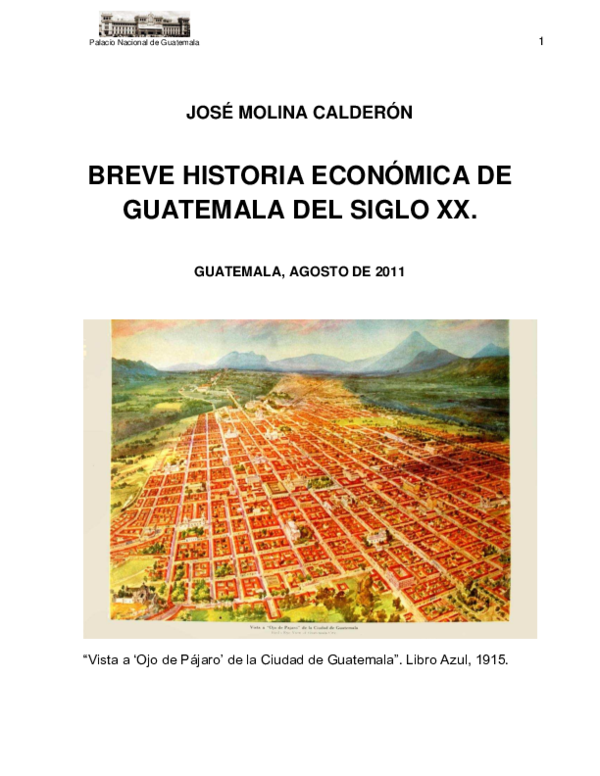 (PDF) BREVE HISTORIA ECONÓMICA DE GUATEMALA DEL SIGLO XX