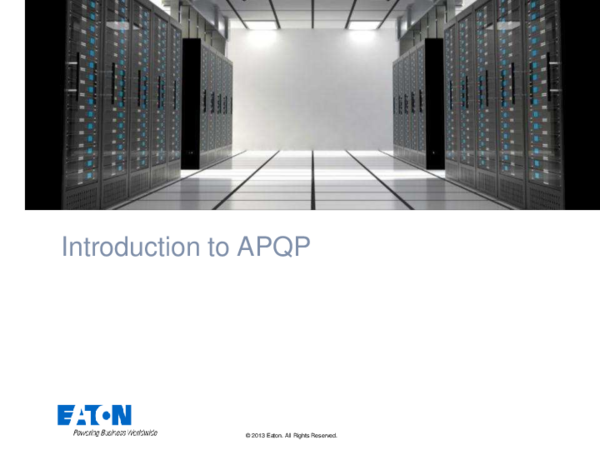 (PDF) Introduction to APQP