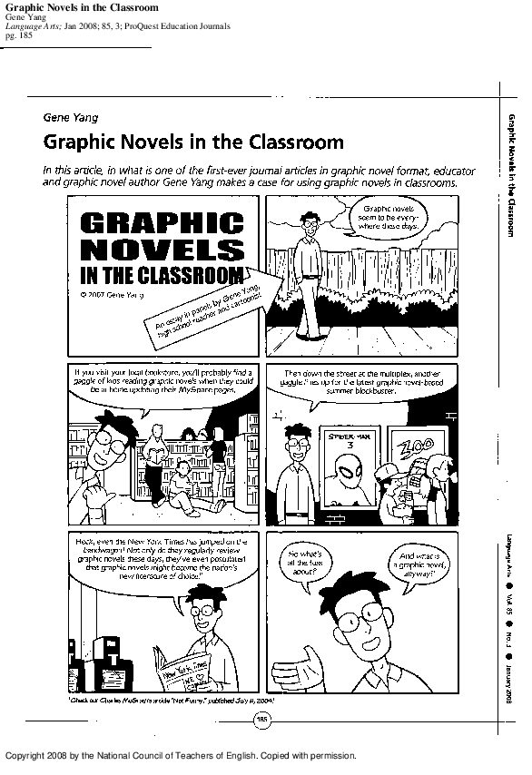 (PDF) Graphic Novels in the Classroom