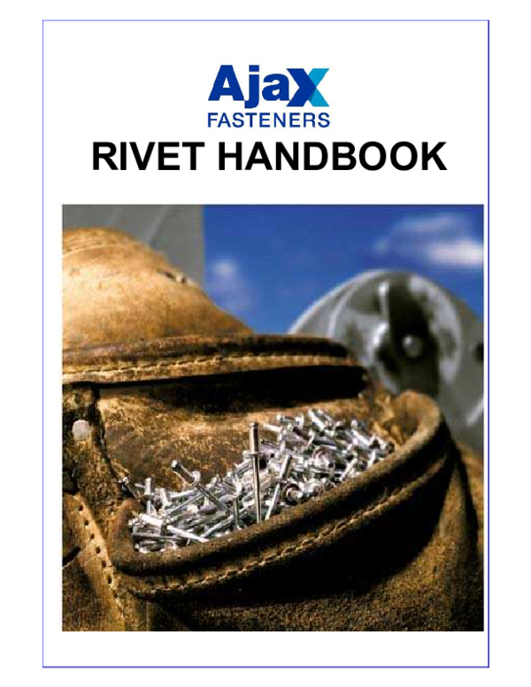 (PDF) RIVET HANDBOOK BLIND RIVETS RIVET HANDBOOK Bahtiyar Hidayat