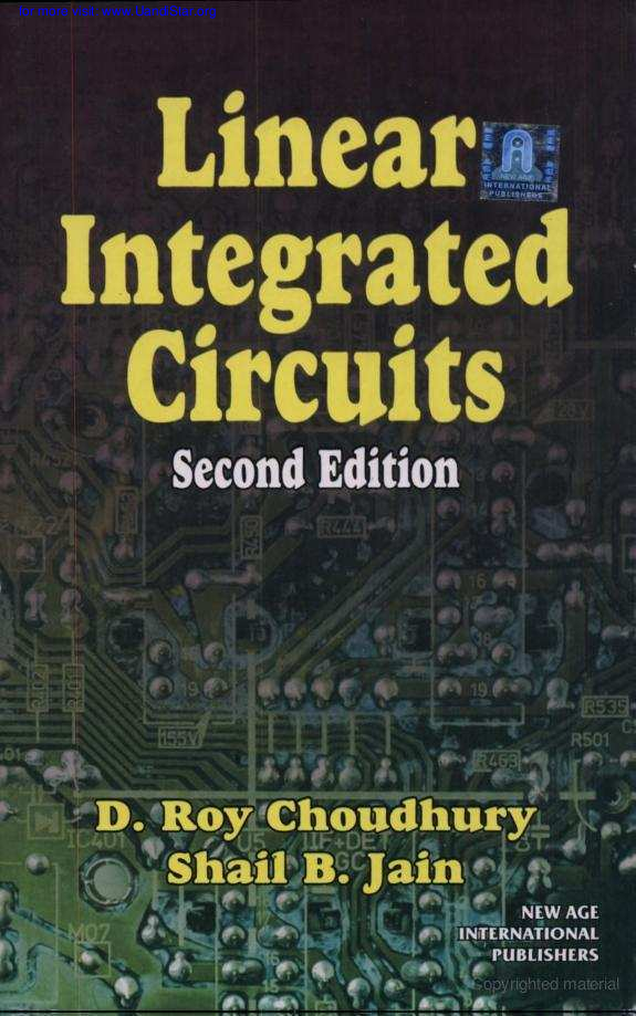 (PDF) Linear integrated circuit 2nd edition d roy choudhary NITISH